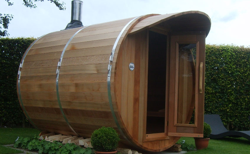 sauna barril cèdre
